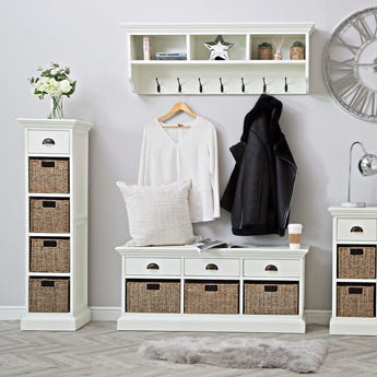 Monaco White Wicker Collection