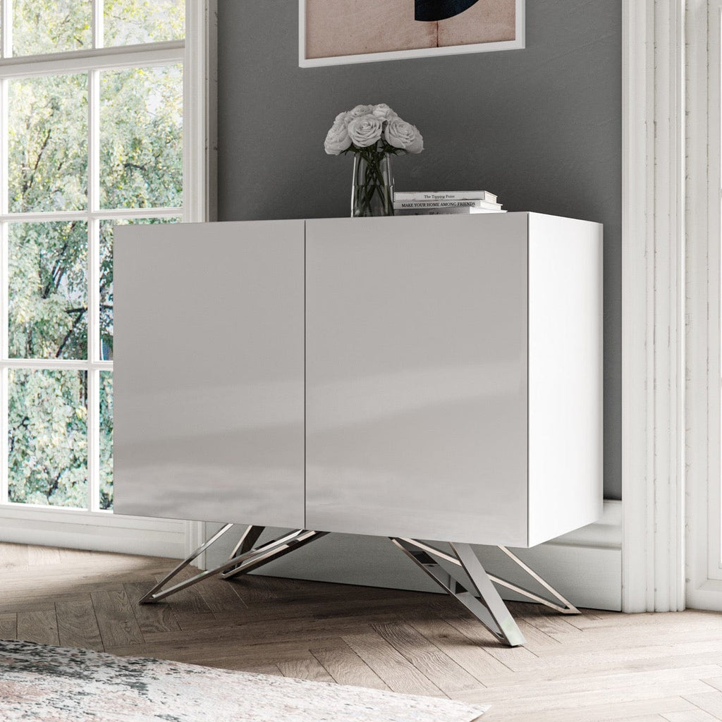 White sales shiny sideboard